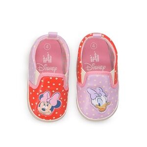 Disney Kids Slippers - Red and Pink Polka Dot